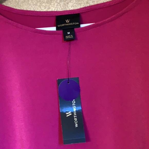 Worthington Cold Shoulder Top size Medium NWT - Picture 6 of 7